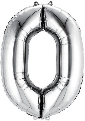 

AMFIN Solid 17" Inch Number 0 Foil Balloons , Kids Party Supplies , Theme Birthday Party , Foil Balloons , Birthday Balloon Balloon(Silver, Pack of 1)