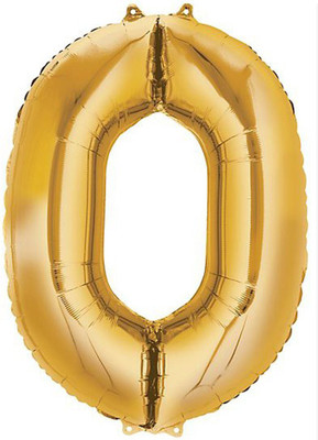 

AMFIN Solid 17" Inch Number 0 Foil Balloons , Kids Party Supplies , Theme Birthday Party , Foil Balloons , Birthday Balloon Balloon(Gold, Pack of 1)