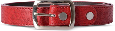 

Baggit Women Casual Red Synthetic Belt, Scarlet