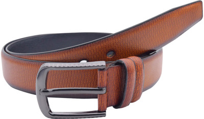 

Baluchi Men Formal Brown Artificial Leather Belt, Tan