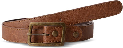 

Baggit Women Casual Brown Synthetic Belt, Caramel