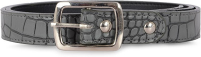 

Baggit Women Casual Grey Synthetic Belt, Charcoal