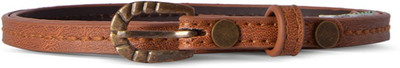 

Baggit Women Casual Brown Synthetic Belt, Caramel