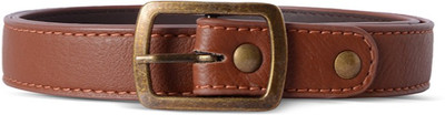 

Baggit Women Casual Brown Synthetic Belt, Cognac