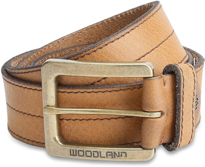 

Woodland Men Casual Tan Genuine Leather Belt