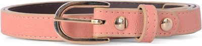 

Baggit Women Casual Pink Synthetic Belt, Rose