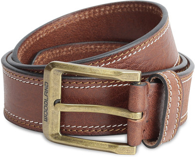 

Woodland Men Casual Brown Genuine Leather Belt, Tan