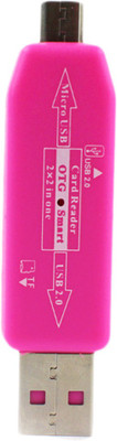 

Etake Pink USB 2.0 HUB And Smart Connection Kit to Your Smart Phone Card Reader(Pink)