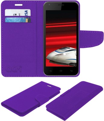 ACM Flip Cover for Celkon 2gb Epress(Purple, Cases with Holder, Pack of: 1)