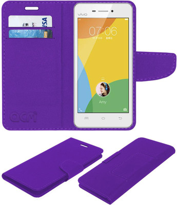 ACM Flip Cover for Vivo Y31l(Purple, Cases with Holder, Pack of: 1)