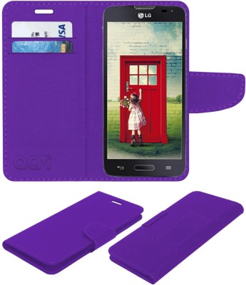 ACM Flip Cover for Lg L90 Dual D410(Purple, Cases with Holder, Pack of: 1)