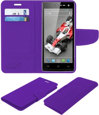 ACM Flip Cover for Xolo Q1010i(Purple, Cases with Holder, Pack of: 1)