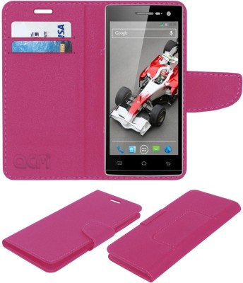 ACM Flip Cover for Xolo Q1010(Pink, Cases with Holder, Pack of: 1)