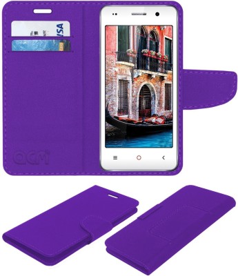 ACM Flip Cover for Iball Andi 4.5c Magnifico(Purple, Cases with Holder, Pack of: 1)