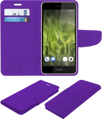 ACM Flip Cover for Infocus M808i(Purple, Cases with Holder, Pack of: 1)