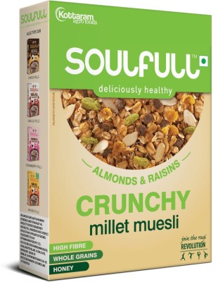 

Soulfull Millet Muesli Crunchy Almonds and Raisins(400 g, Box)