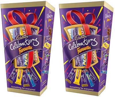 

Cadbury Dairy Milk Silk Miniatures Collection Chocolate Gift Pack Bars(Pack of 2, 400 g)