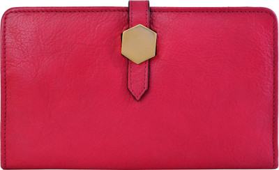 

Hidesign Women Pink Genuine Leather Wallet(14 Card Slots)