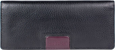 

Hidesign Women Black Genuine Leather Wallet(12 Card Slots)