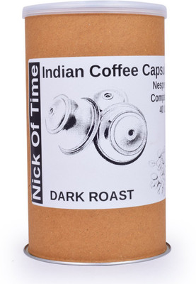 

Nick of Time Indian Coffee Capsules Nespresso Compatible Roast & Ground Coffee 200 g