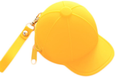 

Connectwide Baseball Cap Shape Silicone Purse Coin Bank(Yellow)
