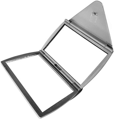 

INAAYA Double Sided Compact Mirrors Makeup Mirror For Women Beauty | Cosmetics Mirror | Face Make Up Mirror For Women And Girls (Grey)