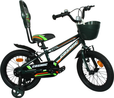 

COSMIC JUNO 16 INCH KIDS BICYCLE - MATT BLACK/GREEN 16 T Single Speed Recreation Cycle(Black, Green), Black;glossy green