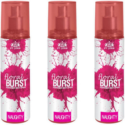 

St. John FLORAL BRUST NAUGHTY 150ML PACK OF 3 Perfume Body Spray - For Men & Women(150 ml, Pack of 3)