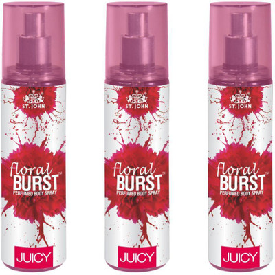 

St. John FLORAL BRUST JUICY 150ML PACK OF 3 Perfume Body Spray - For Men & Women(150 ml, Pack of 3)