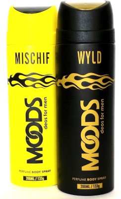 

Moods deodorant Perfume Body Spray - For Men(400 ml, Pack of 2)