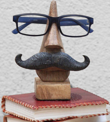 

SKAVIj 0 Compartments Wooden Nose Shaped Spectacle Stand(Brown)