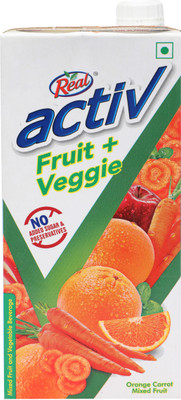 

Real Activ Fruit Plus Veggie Orange Carrot Mixed Fruit 1 L