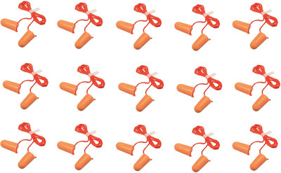 

3M Corded Foam Disposable 1110 Pack of 15 Ear Plug(Orange)