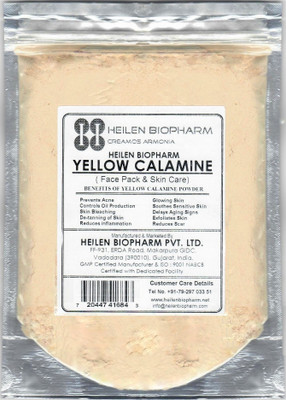 

Heilen Biopharm Yellow Calamine (Scar Specialist from Heilen BIopharm) Zinc Oxide, Fenugreek, Allium Cepa, Multani Mitti & Turmeric Powder (200 gm / 7 oz / 0.44 lb)(200 g)