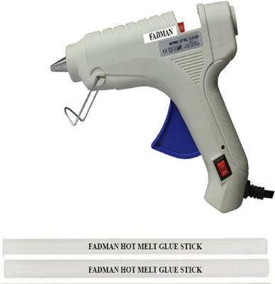 

FADMAN Bond white 40 Watt On Off Switch With 2 Transparent Sticks Standard Temperature Corded Glue Gun (11 mm) Standard Temperature Corded Glue Gun(11 mm)