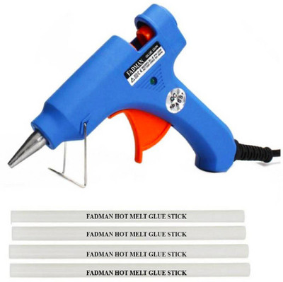 

FADMAN Blue 20W On Off Switch And Indicator With 4 Hot Melt Glue Sticks Standard Temperature Corded Glue Gun (7 mm) Standard Temperature Corded Glue Gun(7 mm)