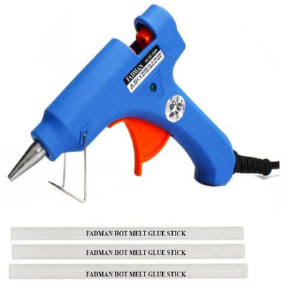 

FADMAN Blue 20W On Off Switch And Indicator With 3 Hot Melt Glue Sticks Standard Temperature Corded Glue Gun (7 mm) Standard Temperature Corded Glue Gun(7 mm)
