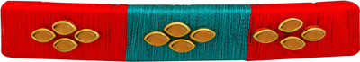 

AccessHer vibrant orange, green silk thread hair buckle for women Hair Clip(Multicolor)