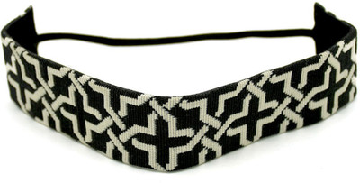 

Master Piece Crafts Criss Cross HeadBand Head Band(Black, White)