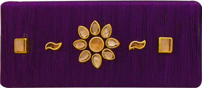 

AccessHer Designer silk thread violet hair back clip/ accessory for women Hair Clip(Multicolor)