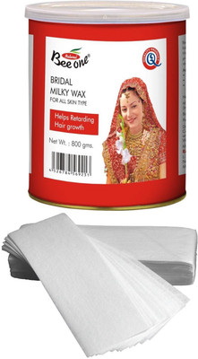 

GoodsBazaar Beeone Bridal Milky Wax with 90 Waxing Strips (800 gm) Wax(800 g)