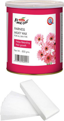 

GoodsBazaar Beeone Fairness Milky Wax with 90 Waxing Strips (800 gm) Wax(800 g)
