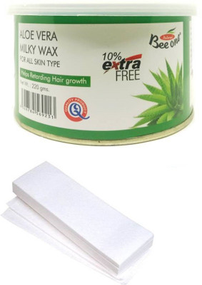 

GoodsBazaar Beeone Aloe Vera Milky Wax with 50 Waxing Strips (220 gm) Wax(220 g)