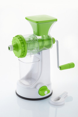 

VR Elegance Unbreakable Fruit & Vegetable Plastic, Stainless Steel Hand Juicer(Green, White Pack of 1)