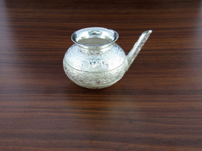 

GoldGiftIdeas Pooja Kalash, Pooja Items for Home Silver Plated Kalash(Height: 3 inch, Silver)