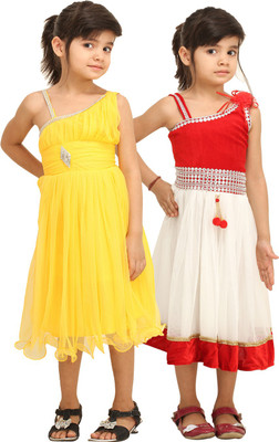 

Tiny Toon Girls Casual Dress(Yellow, Yellow & red