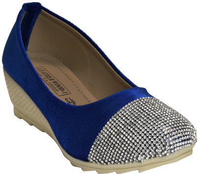 

Leatherwood1 Girls Slip on Ballerinas(Blue
