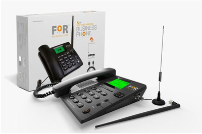 

For F2+ With Tlc Antenna with 5 m wire Wireless GSM Landline Phone Corded Landline Phone(Black)