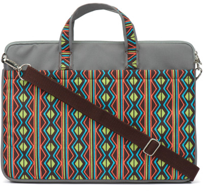 

Anekaant 15 inch Laptop Messenger Bag(Grey, Orange, Yellow)