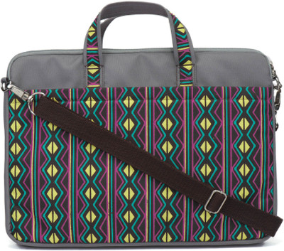 

Anekaant 15 inch Laptop Messenger Bag(Grey, Pink, Yellow)